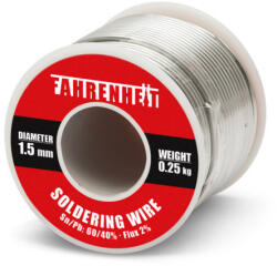 Fahrenheit Forrasztó ón Ø 1, 5 mm 0, 25 kg (55087)