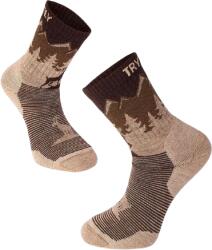 Try To Fly Capricorn alpesi merinó gyapjú antibakteriális túra zokni, 39-42 EU, bézs (TF32-310-2)