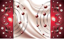 DEGRETS Fotótapéta DEGRETS 83814 Absztrakció piros gyémánt 3D, 184x254cm (83814)