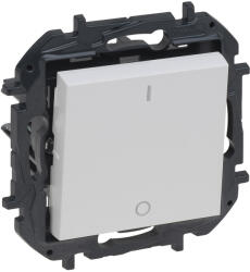 Legrand Niloé Step kétpólusú kapcsoló, 16AX, fehér - 863102B (863102B)