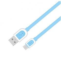 Astrum UD360 1M USB - micro USB bliszteres slim adatkábel kék (9111167)