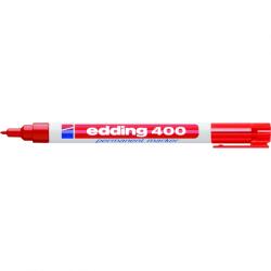 edding 400 Tartós marker, kerek hegy, 1 mm, piros (4-400002)