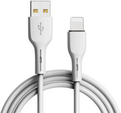 Love Mobile Szilikon Lightning kábel QC gyorstöltő funkcióval és gyors adatátviteli sebesség kék (LM00140)