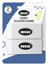 REXUS 2 db radír készlet, Rexus, fehér