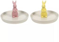 Gastro Tányér nyuszi motívummal, porcelán, különböző színek, ø: 170 mm