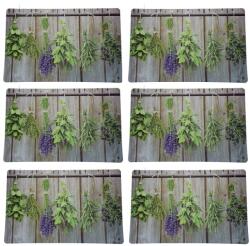 Pufo Tányértartó készlet az asztaltálaláshoz, Pufo Plants modell, 6 db (Pufo2959)