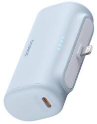 Baseus compact os vésztöltő type-c aljzat, 5000mah, 20w, pd gyorstöltő, lightning csatlakozó + type-c kábel, világoskék (P10068307313-00)