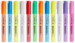 Original Deals Markerek folyékony krétafestékkel személyre szabott üzenetek és rajzok táblákra írásához, kerámia, fém és műanyag, 12 darabos jelölőkészlet, professzionális neonszínek, EREDETI AJÁNLATOK (23AGL1310)