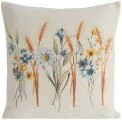 Eurofirany Párnahuzat, Eurofirany, 61/Nat, Retro, Virágos, Négyzet, 45x45 cm, pamut/poliészter/akril, bézs/többszínű (HS454404)