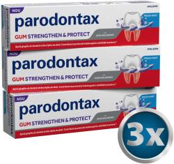 Parodontax Csomag: Parodontax Gum Strengthen & Protect Fresh Mint hialuronsavas fogkrém, 3x75 ml