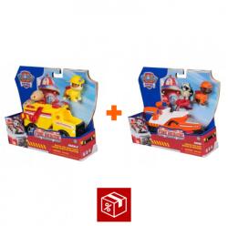 Starpak Set avantajos: Patrula căţeluşilor vehicul de salvare incendii Rubble + vehicul de salvare incendii Zuma (AS_6072662_6072684) Figurina