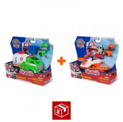 Starpak Set avantajos: Patrula căţeluşilor vehicul de intervenție Fire Rescue Rocky + vehicul de intervenție Fire Rescue Zuma (AS_6072642_6072684) Figurina