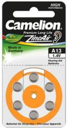 Camelion ZincAir A13/DA13/ZL13 hallókészülék elem 6db