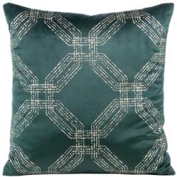 Eurofirany Dekoratív párnahuzat BLINK-30 45x45 Eurofirany sötét menta/világos arany (391286)