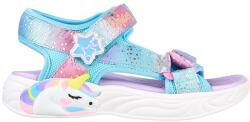 Skechers Skechers, Unicorn Dreams tépőzáras colorblock dizájnú szandál, Sárga, Vízkék, Rózsaszín, 36 EU (302682L-PRMT-36)