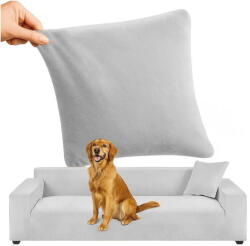 Smartech RUHHY Világosszürke Elasztikus Bársony Sarokkanapé Huzat 190-230 cm (STH-533)