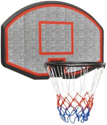 vidaXL fekete polietilén kosárlabdapalánk 71 x 45 x 2 cm 93667 (93667)