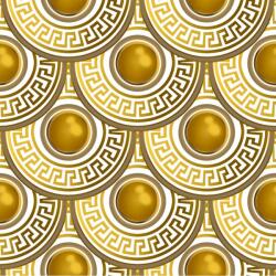 DEGRETS Tapéta DEGRETS 90303, Vinyl, Circle Versace 3D arany, Méret: 0.53m x 10.05m = 5.3 m2 (90303)