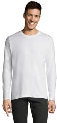 SOL'S Férfi póló, pamut, hosszú ujjú, körgallér, fehér, 2XL méret (so02074wh-2xl)