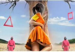  Squid Game poszter Piros világos zöld fény, 61x90 cm, poszter2582, többszínű (poster2582)