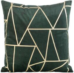 Eurofirany Dekoratív párnahuzat BLINK-29 45x45 Eurofirany sötétzöld/világos arany (391084)