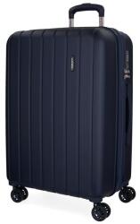MOVOM Wood Navy Blue, keményhéjú utazóbőrönd, 75x52x32 cm, 109 l, 5319364 (nagy méretű)