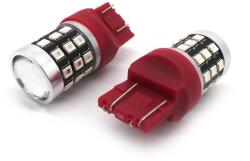 motoLEDy 2 Db W21/5W LED Izzó 7443 12-24V 1100lm CANBUS Piros