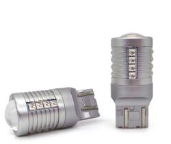 motoLEDy 2 Db W21/5W LED Izzó 7443 12-24V CANBUS 2000lm Vörös