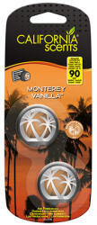 California Scents Mini Diffuser Monterey Vanilla illat autóba 2 x 3 ml