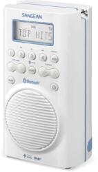 Sangean H-205D BT (Aquatic 205) Bluetooth hordozható Fürdőszobai DAB+ FM Zsebrádió - Fehér / Kék (A500361)