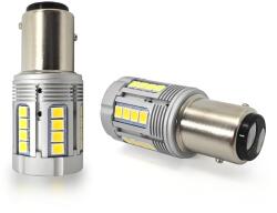 motoLEDy 2 Db P21/5W LED BAY15D 12-24V Izzó, Hiba Nélkül 3000lm Fehér