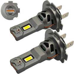 motoLEDy 2 Db H7 LED Izzó 9V-32V CANBUS CSP 8000lm Erős, Fehér Színben