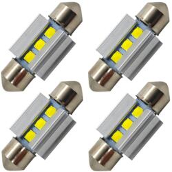 motoLEDy 4 Db C5W 36mm-es LED Izzó SV8.5 12-24V CANBUS 320lm Fehér Erős Fehér