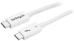 StarTech TBLT34MM50CW Thunderbolt 3 Apa - Apa Kábel - 0.5 m, Fehér