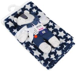 BabyMatex Takaró Játékkal Lion Blue 75 x 100 cm