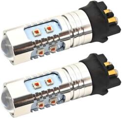 motoLEDy 2 Db PW24W LED Izzó 12-24V CANBUS Narancssárga Piros Árnyalatokhoz