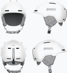 Briko Скиорска каска Briko Yuki matt shiny white/silver