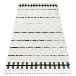 My carpet company My Carpet Company Sevilla Y611A Gyémánt Barna/Fehér Rojt Berber Shaggy 160x220 cm Szőnyeg