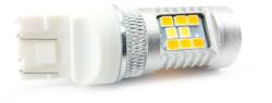 motoLEDy 2 Db LED Izzó 7443 W21/5W 12V 2000lm CANBUS KÉT Színű, Fehér-narancs