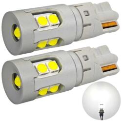 motoLEDy 2 Db W5W LED Izzó W10, T10 10-50V CANBUS 700lm Erős Fehér