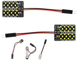 motoLEDy 2 Db Panel 24 LED 12V W5W, T10, C5W, SV8.5, BA9S, T4W CANBUS 1000lm Fehér Erős, 2 Db Panel 24 LED 12V W5W, T10, C5W, SV8.5, BA9S