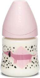 Suavinex Biberon cu debit lent, catelus roz, Fusion, 150 ml, Suavinex