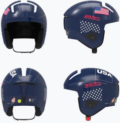 Briko Cască de schi Briko Vulcano 2.0 USA Mips shiny blue/white/cardinal red
