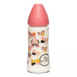Suavinex Biberon cu debit dens, fluture roz, Fusion, 360 ml, Suavinex