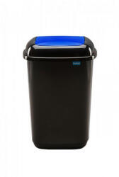 Plafor Quatro rugós billenő fedeles szemetes 45L fekete/kék (DA503XSZADPL659-02)