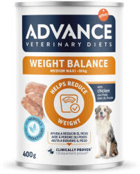 Affinity 6x400g Advance Veterinary Diets Weight Balance Medium/Maxi nedves kutyatáp 4+2 ingyen