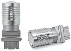 motoLEDy 2 Db P27W LED Izzó 3156 12-24V CANBUS 2000lm Vörös