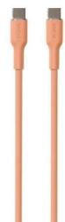 SBS Puro Soft USB-C apa - USB-C apa 2.0 Adat és töltő kábel - Narancssárga (1.5m) (PUUSBCUSBCICONLORA) (PUUSBCUSBCICONLORA)