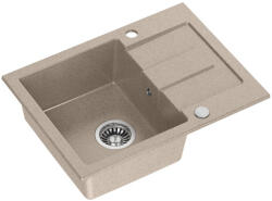 Quadron CHRISTIAN 116 Steingran bézs gránit mosogató szifonnal