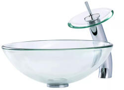 VELDMAN manveld ÁTLÁTSZÓ ÜVEG mosdó csapteleppel